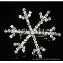 Rhinestone-Schneeflocke-Brosche